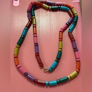 Wooden Colorful Beaded Necklace